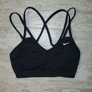 Black nike sports bra